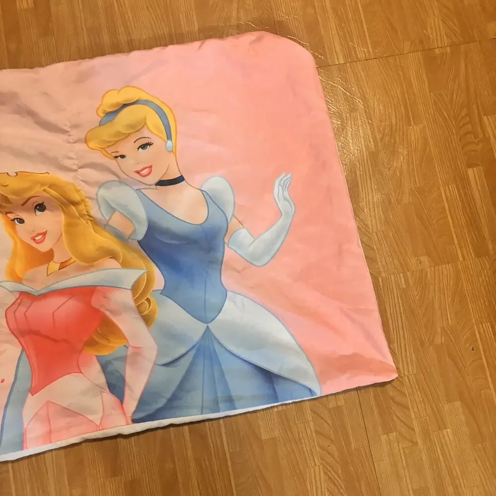 Disney Princess Cinderella Aurora Sleeping Beauty Reversible Pillowcase Pink